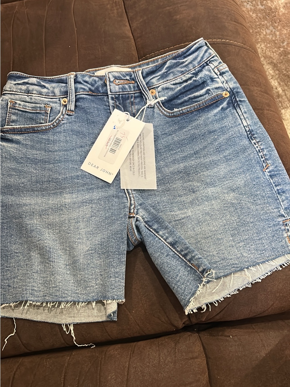 Dear John Washed Blue Denim Cutoff Shorts Julianne